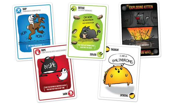 Asmodee Exploding Kittens Komanauten Kortspel Turspel