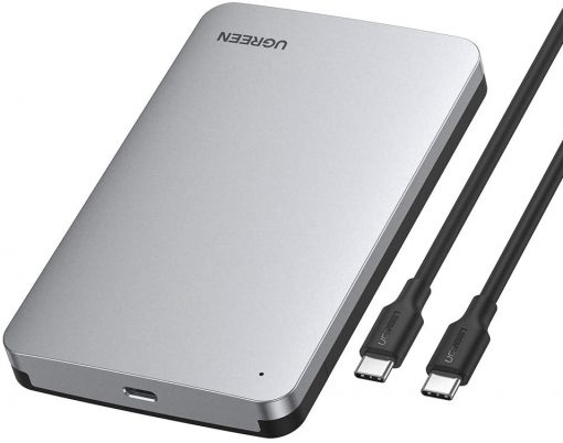 Ugreen 70499 drevkabinet HDD/SSD kabinet Grå 2.5/3.5"