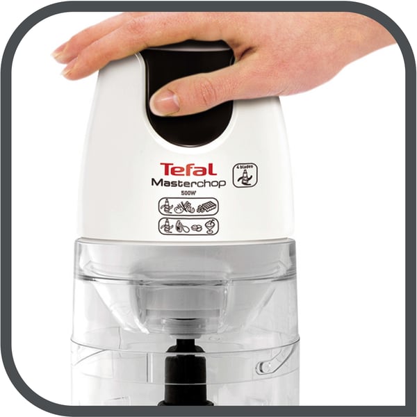 Tefal MB450B elektroninen ruoanpilkkoja 0,5 L 500 W Läpinäkyvä, Valkoinen