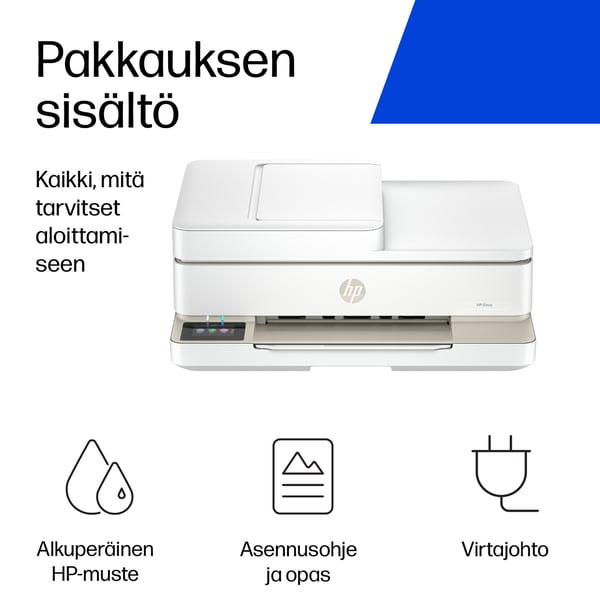 HP ENVY 6520e Langaton All-in-One Väri Tulostin, Instant Ink; Valokuvatulostus