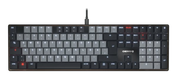 CHERRY KC 500 MX LP tastatur Hjemme/kontor USB QWERTY US engelsk Sort