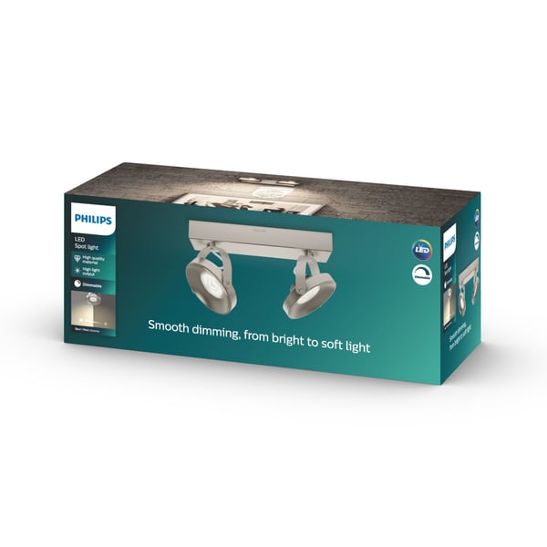 Philips Dimbar LED Spur dubbel spot