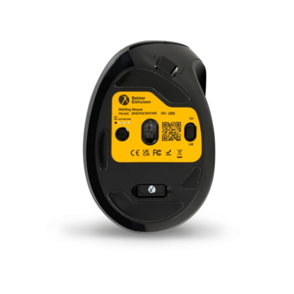 BakkerElkhuizen MidWay hiiri Office Oikeakätinen RF Wireless + Bluetooth + USB Type-C Optinen 2400 DPI