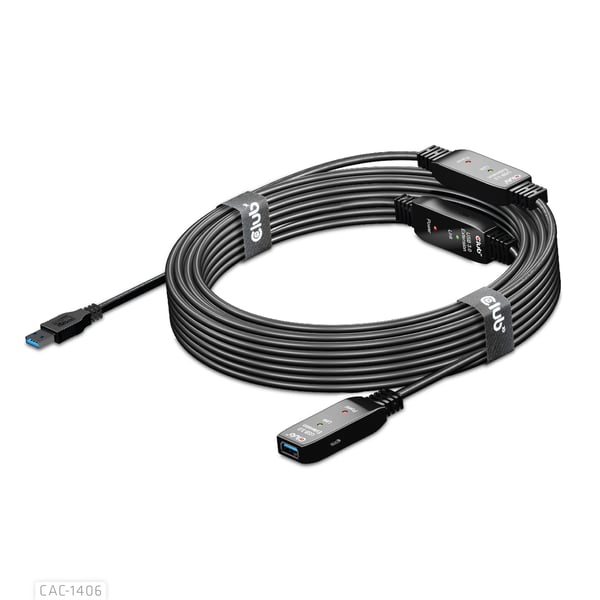 CLUB3D CAC-1406 USB-kablar USB 3.2 Gen 1 (3.1 Gen 1) 15 m USB A 5 Gbit/s Svart
