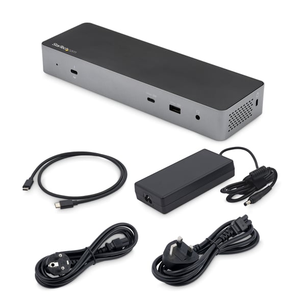 StarTech.com Thunderbolt 3 Dock med USB-C-værtskompatibilitet - Dobbelt 4K 60Hz DisplayPort 1.4 eller Du