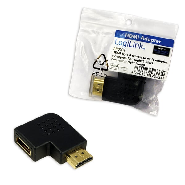 LogiLink AH0008 kabel kønsskifter HDMI Sort