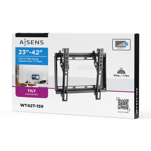 AISENS WT42T-159 tv-fäste 106,7 cm (42") Svart