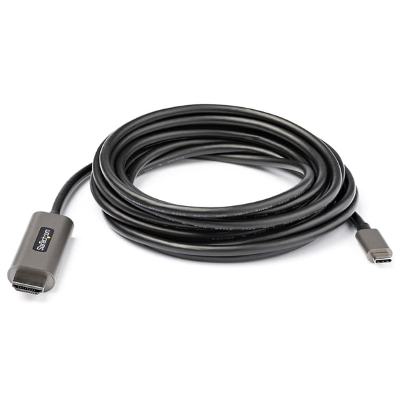 StarTech.com 4 m USB-C til HDMI-kabel 4K 60 Hz med HDR10 - Ultra HD-videoskærmadapterkabel - DP 1.4 Alt M
