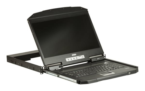 ATEN CL3100NX rack-konsol 47 cm (18.5") 1366 x 768 pixel Metal, Plast Sort 1U
