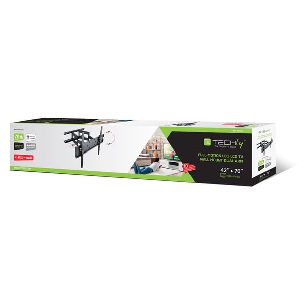 Techly ICA-PLB 147XL TV-kiinnike 177,8 cm (70") Musta