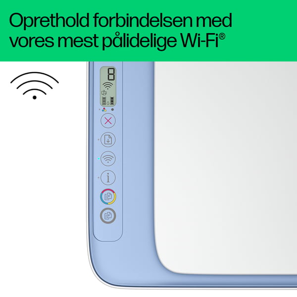 HP DeskJet 2822e Trådløst All-in-One Farve Printer, Instant Ink; Kopimaskine, scanner
