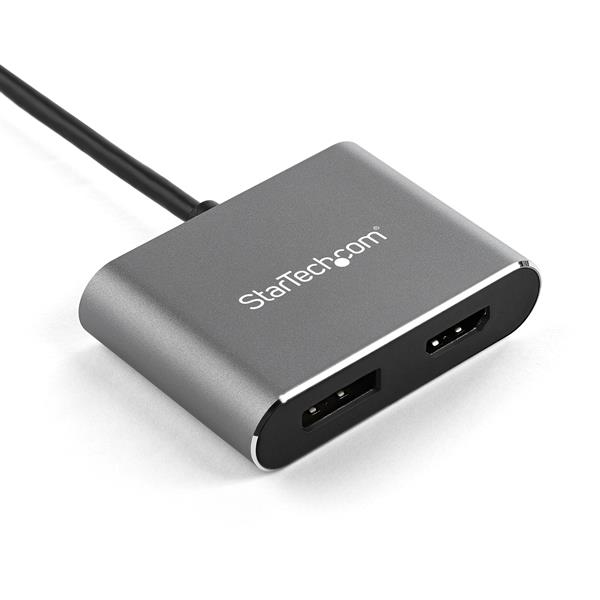 StarTech.com CDP2DPHD USB grafisk adapter 3840 x 2160 pixel Sort, Grå
