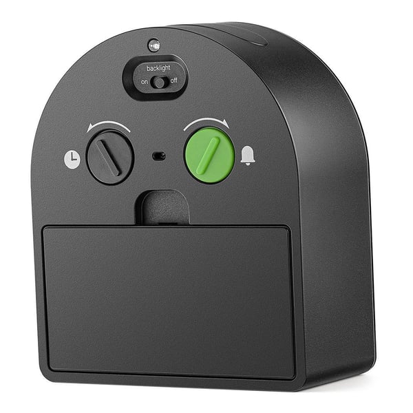 Braun BC22 Quartz-väckarklocka Svart, Gul