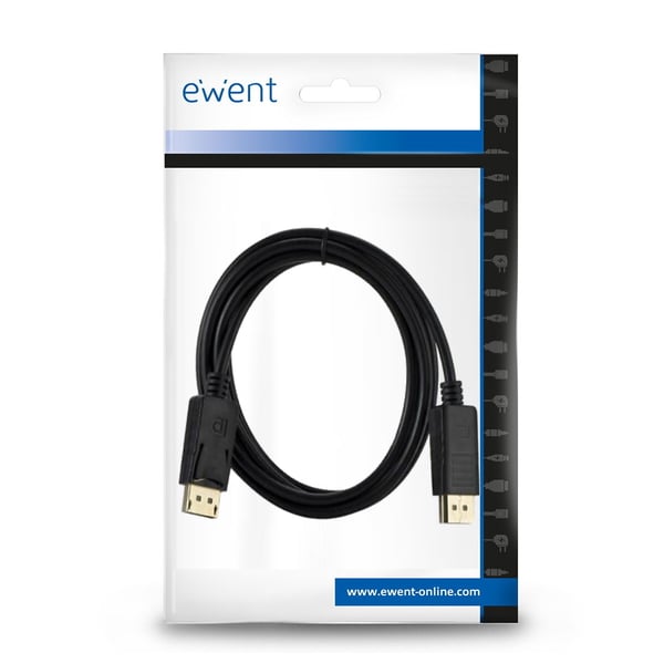 Ewent EC1407 DisplayPort-kaapeli 3 m Musta