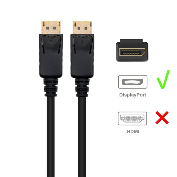 Ewent EC1411 DisplayPort-kaapeli 2 m Musta