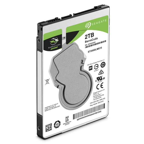 Seagate Barracuda 2.5" sisäinen kiintolevy 2 TB 5400 RPM 128 MB 2.5" Serial ATA III