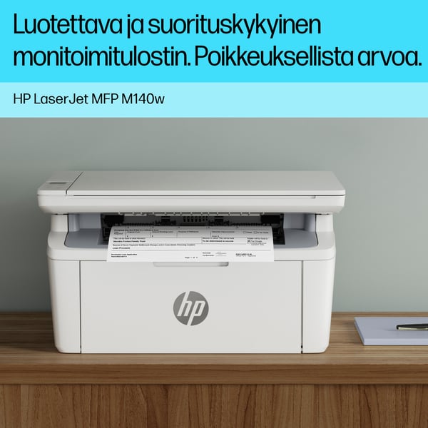 HP LaserJet M140w Langaton Multifunction Mustavalkoinen Tulostin, Kopiokone, skanneri