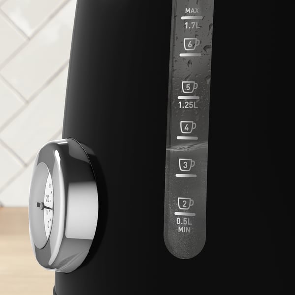 Tefal Soleil KO3558E0 vedenkeitin 1,7 L 2400 W Musta