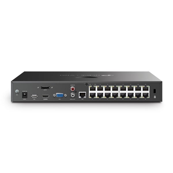 TP-Link VIGI NVR2016H-16P verkkovideotallennin Musta