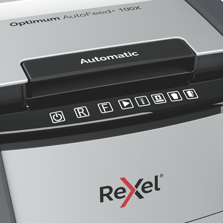 Rexel Optimum 100X automaattinen paperisilppuri, P4