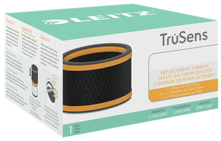 Leitz Erstatningskulfilter til TruSens Z-1000 lugt og VOC filter, 1 pakke