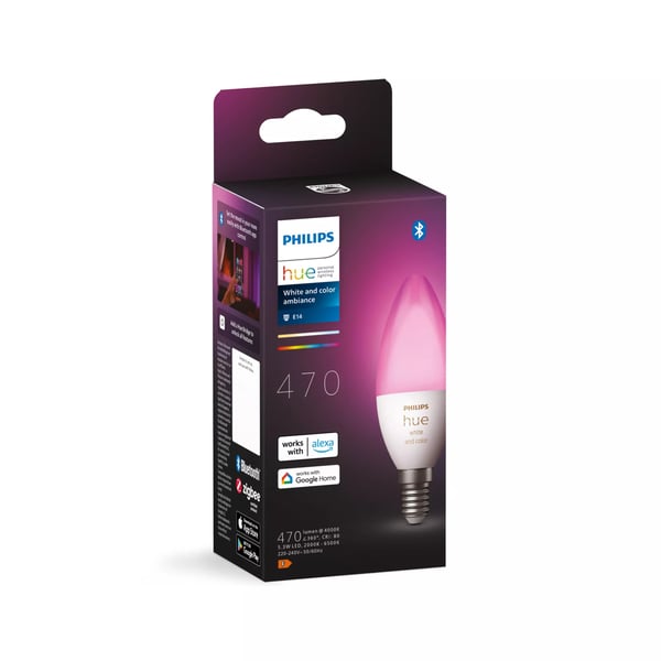 Philips Hue White and Color ambiance Kynttilälamppu – E14-älylamppu