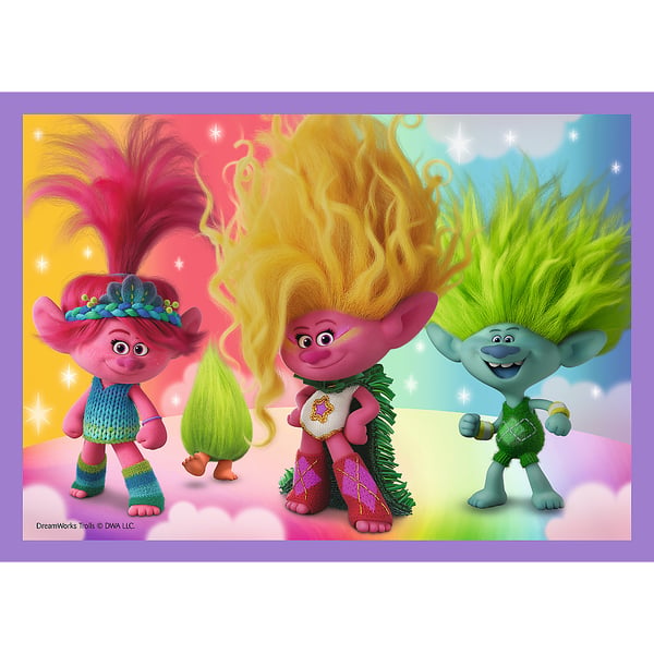 Trefl Trolls Adventures of colorful Puslespil 54 stk Tegnefilm