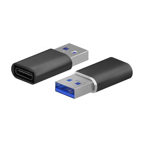 AISENS A108-0678 kaapelin sukupuolenvaihtaja USB Type-C USB Type-A Musta