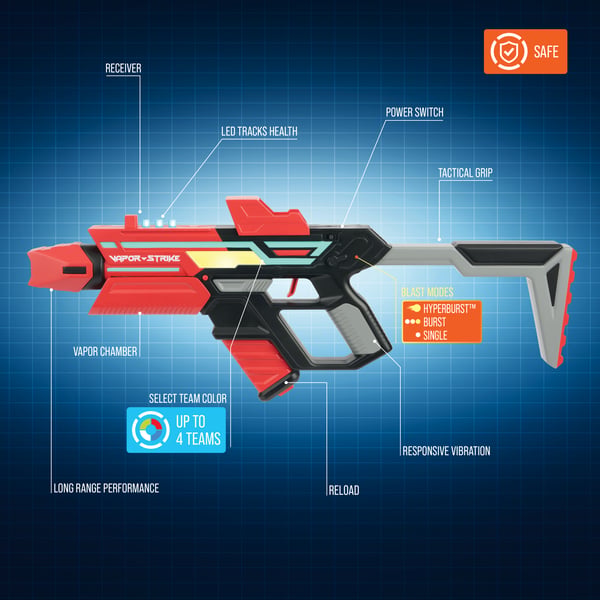 Gear2Play Vapor Strike Hyperburst Blasters - Battle Lasergame Duoset