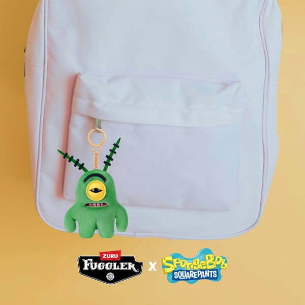 Hug-A-Lumps Fuggler SpongeBob 13 cm Licenseret Nøglering Sortiment