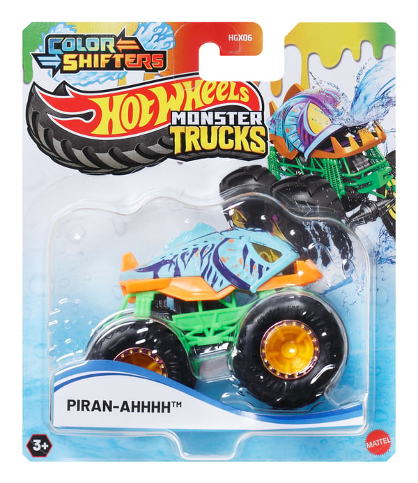 Hot Wheels Monster Trucks COLOR SHIFTERS PIRAN-AHHH vehicle