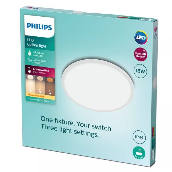 Philips Funktionell Supertunn taklampa 18 W