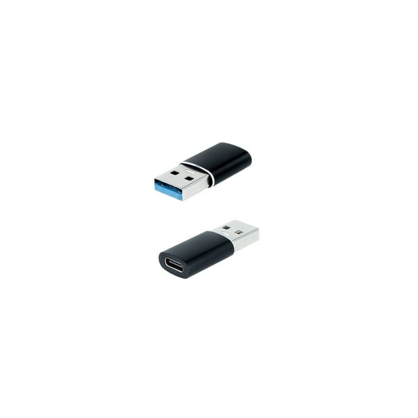 Nanocable 10.02.0012 kabelomvandlare (hane/hona) USB C USB A Svart