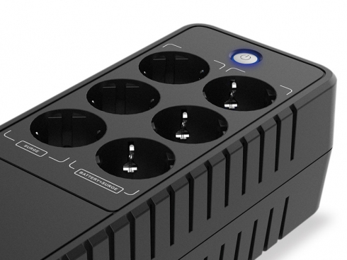 Conceptronic ZEUS05E UPS-enhed Standby (offline) 0,65 kVA 360 W 6 AC stikkontakt(er)