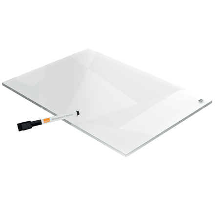 Nobo Transparent Akryl Mini Whiteboard Desktop Notepad A4