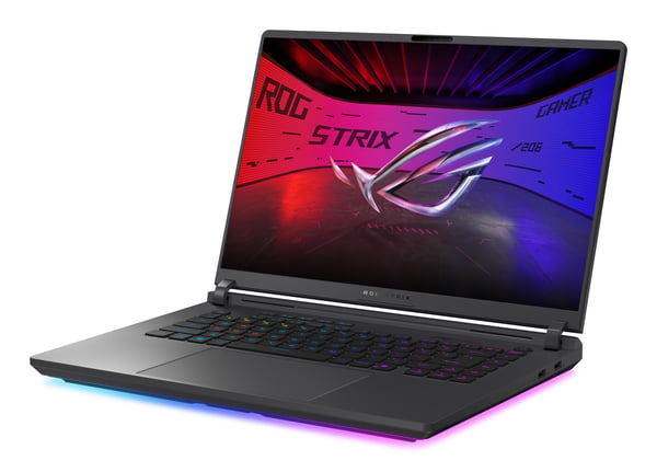 ASUS ROG Strix G16 G615LW-TS279W Intel Core Ultra 9 290HX Plus Bärbar dator 40,6 cm (16") WQXGA 64 GB DDR5-SDRAM 2 TB SSD NVIDIA GeForce RTX 5080 Wi-Fi 7 (802.11be) Windows 11 Home Svart, Grå QWERTZ tyska