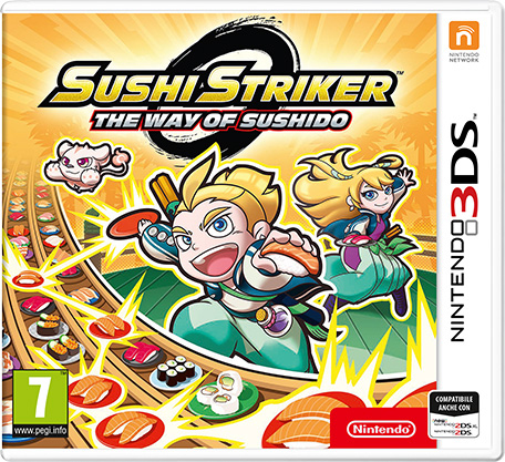 Nintendo Sushi Striker: The Way of Sushido Standard Tyska Nintendo 3DS