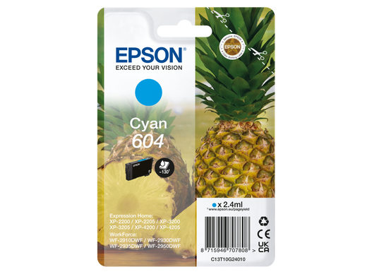 Epson Singlepack Cyan 604 Ink