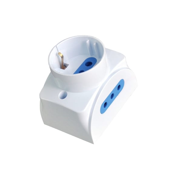Techly IUPS-PCP-1S2I10A stikkontakt Type L Hvid Techly IUPS-PCP-1S2I10A stikkontakt Type L Hvid