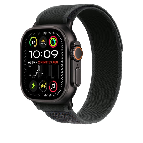 Apple MYQ53ZM/A smarta bärbart tillbehör Band Svart Nylon, Polyester, Spandex, Titan