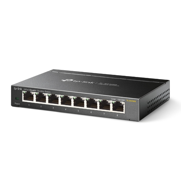 TP-Link Omada TL-SG108S verkkokytkin Hallitsematon Gigabit Ethernet (10/100/1000) Musta
