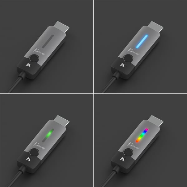 j5create JCC157-N USB-C® till HDMI™ 2.1 8K-kabel