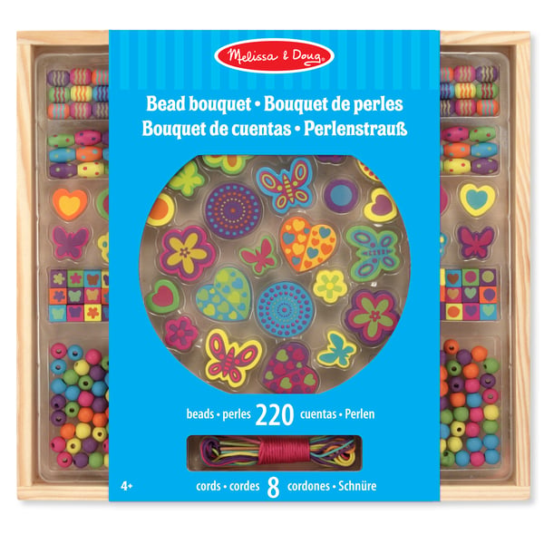 Melissa & Doug Bead Bouquet Deluxe Wooden Bead Set