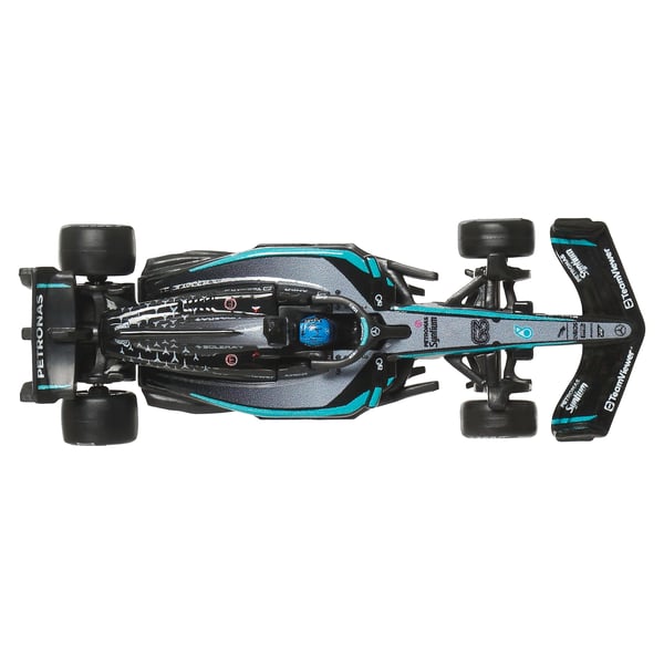 Hot Wheels Premium Mercedes-AMG PETRONAS Formula One-team i 2-pack med Russells och Antonellis racerbilar