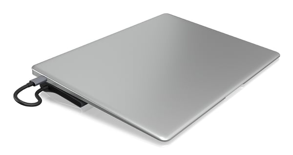 ICY BOX IB-DK2102-C Langallinen USB 3.2 Gen 1 (3.1 Gen 1) Type-C Antrasiitti, Musta