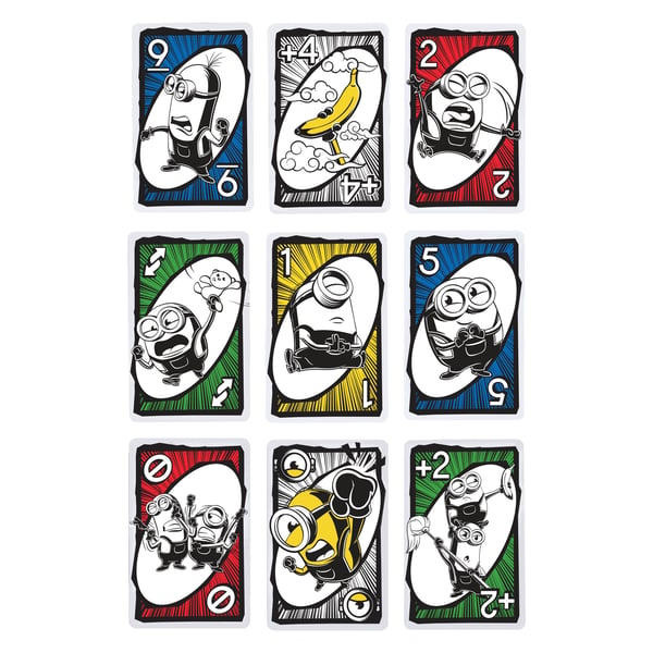 Mattel Games UNO Minions 2 Kortspel Kasta kort