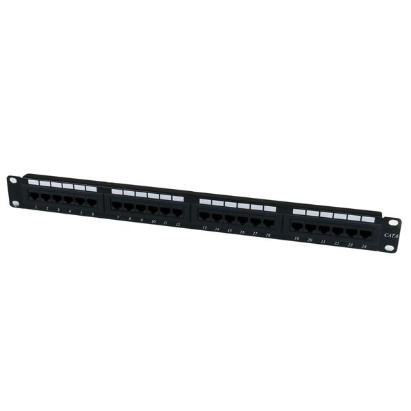 StarTech.com 24 Port 1U Rackmonterad Cat 6 110 Patchpanel - 24-portars nätverkspatchpanel - RJ45 Ethernet