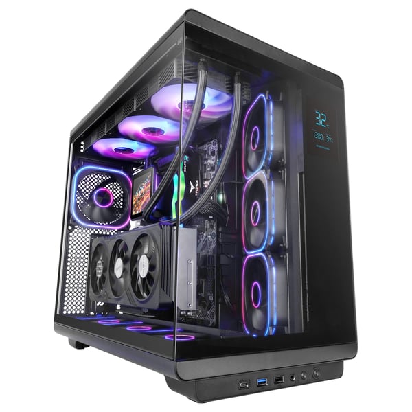 Mars Gaming MCREVMAX tietokonekotelo Midi Tower Musta