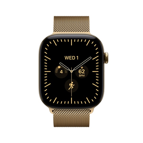 Apple Watch Series 12 OLED 46 mm Digital 416 x 496 pixlar Pekskärm 5G Guld Wi-Fi GPS