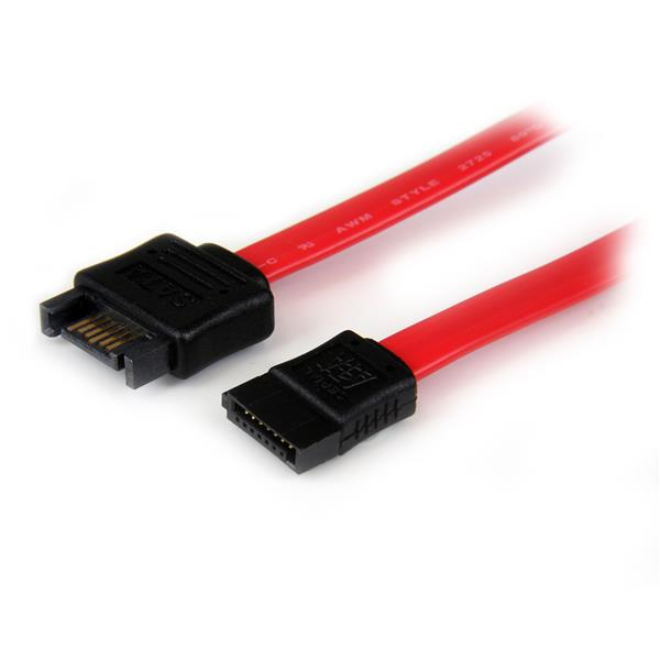 StarTech.com 0.3m SATA SATA-kabel 0,3 m SATA 7-pin Sort, Rød